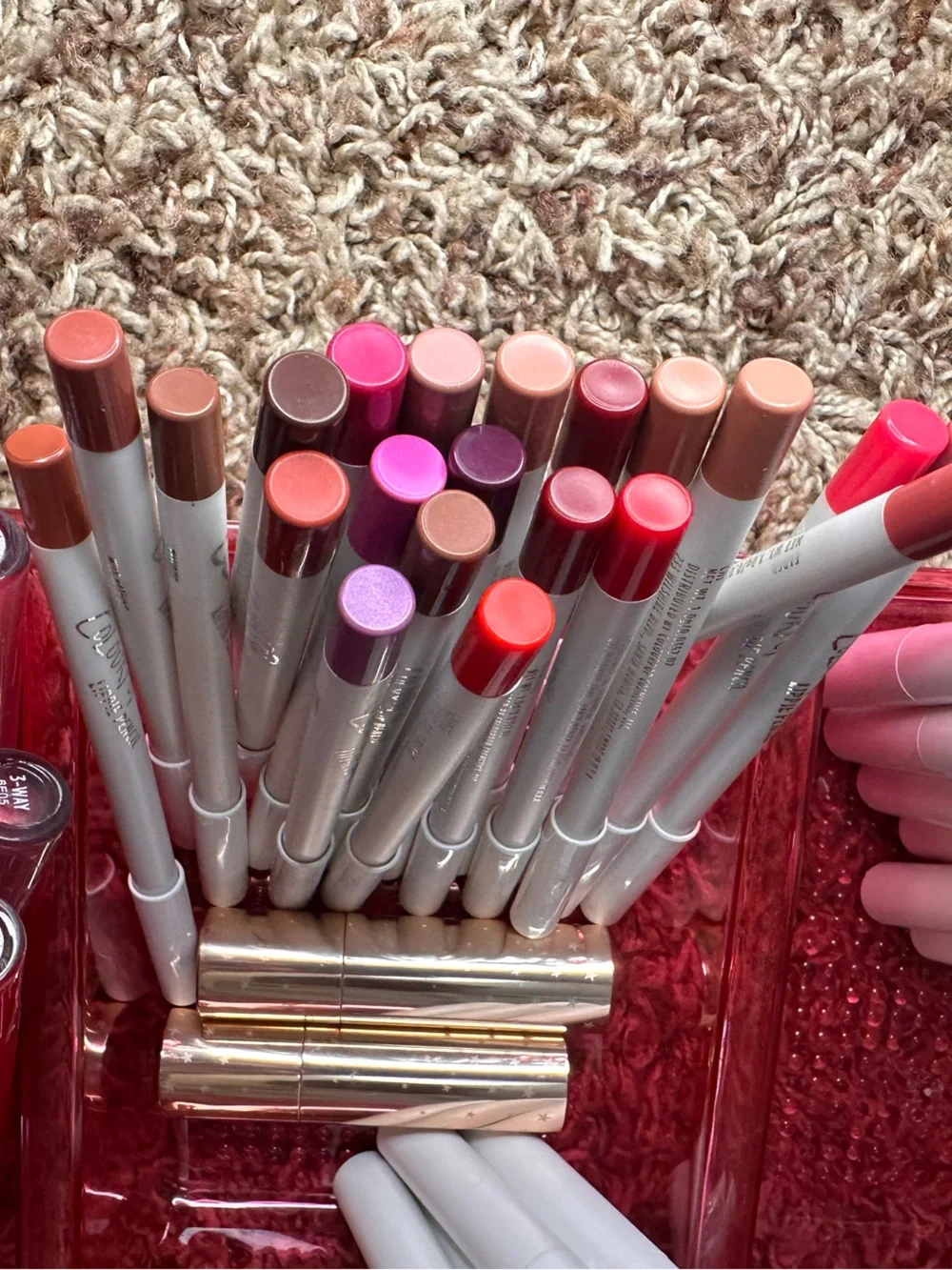 Colourpop Lipstick & Liner Set in Pink, Red, Nude, Coral
